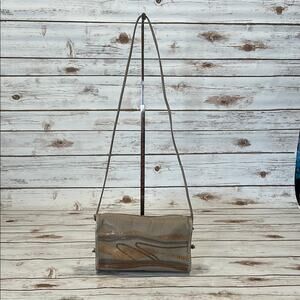 Vintage Carlos Falchi Tan Snakeskin Shoulder Bag